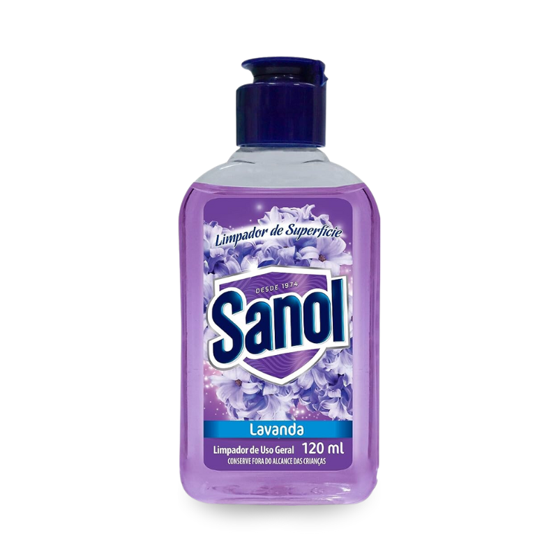 SANOL LIMPADOR CONCENTRADO DE SUPERFICIE LAVANDA 120ML