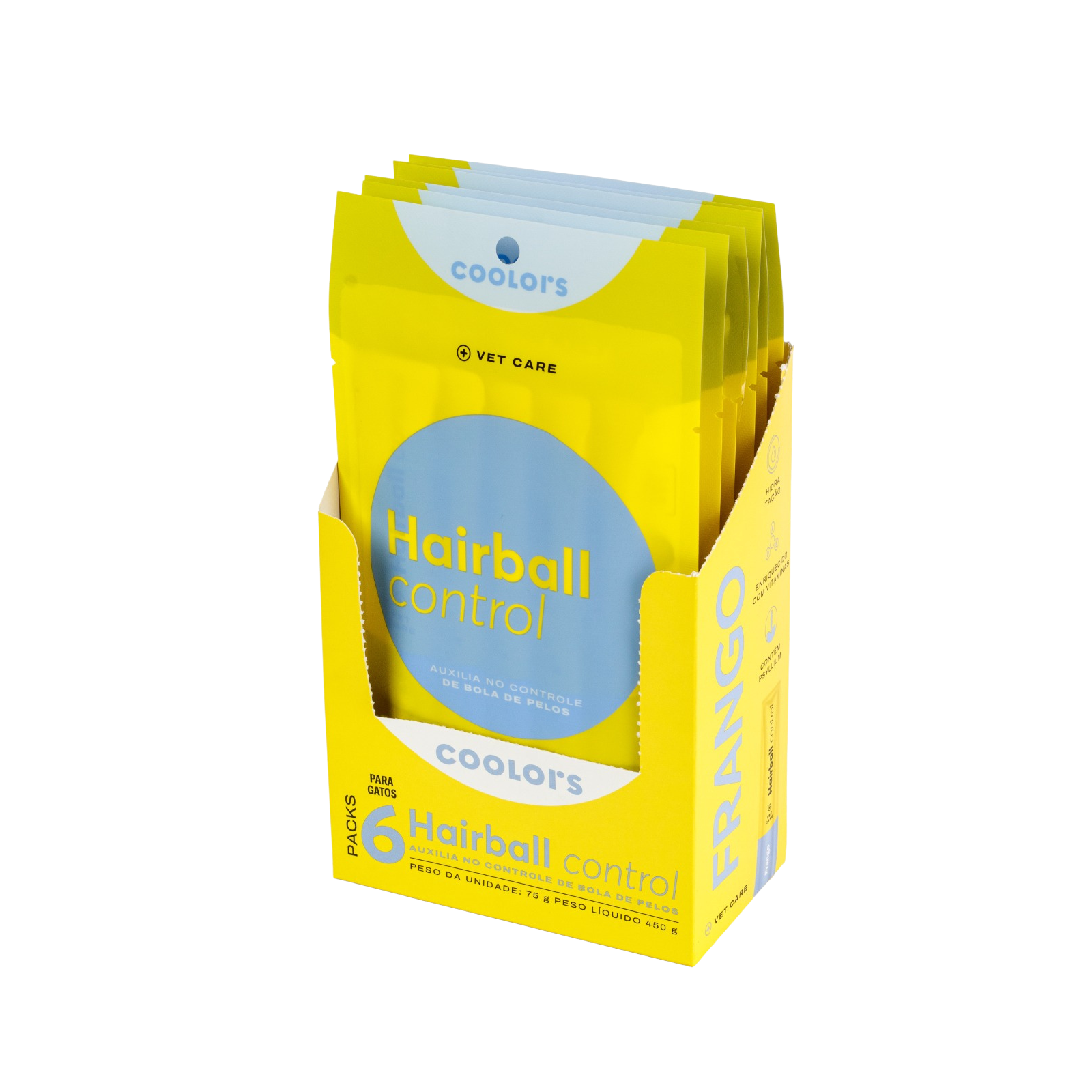 COOLORS VET NATURALSTICK GATOS HAIRBALL FRANGO DP 30 X