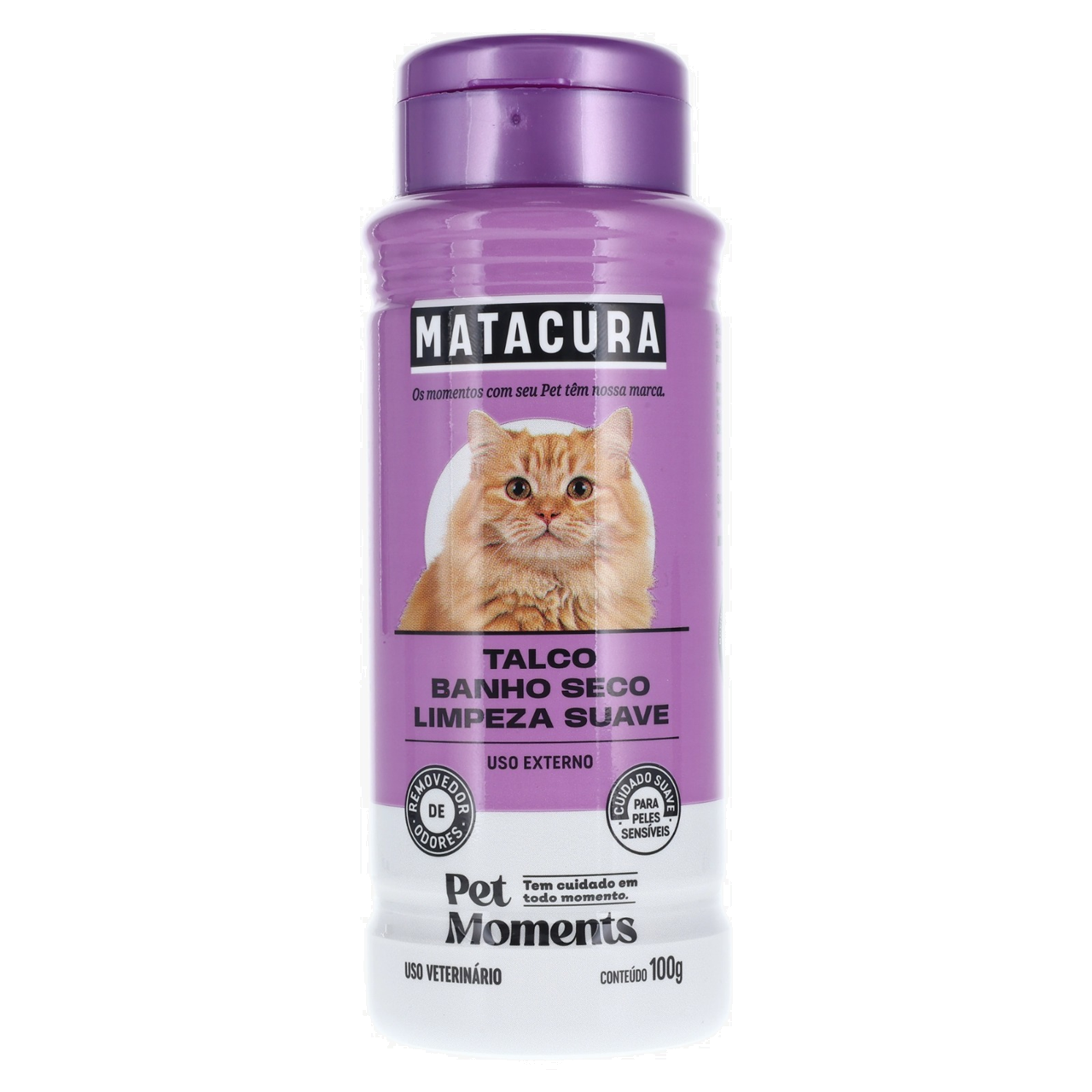 MATACURA GATOS TALCO BANHO SECO LIMPEZA SUAVE