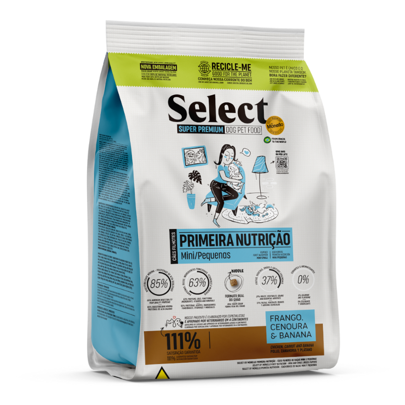 SELECT CÃES FILHOTE MINI E PEQUENA PRIMEIRA NUTRIÇÃO