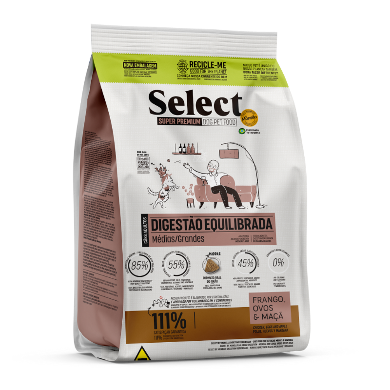 SELECT CÃES AD MÉDIA E GRANDE DIGESTÃO EQUILIBRADA