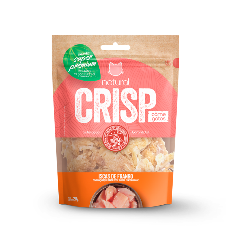 NATURAL CRISP GATO ISCAS DE FRANGO