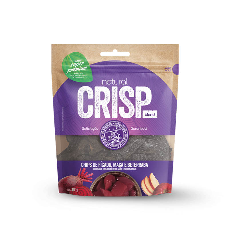 NATURAL CRISP CHIPS FIGADO, MAÇA E BETERRABA