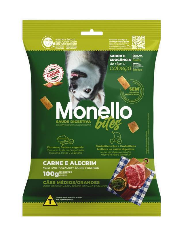 MONELLO BITES CÃES SAUDE DIGESTIVA MEDIAS E GRANDES