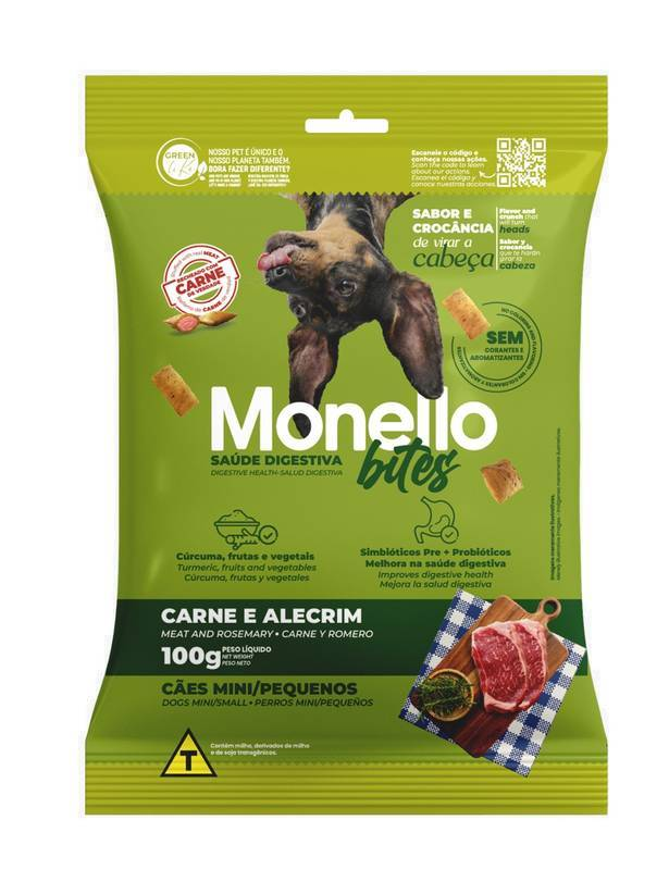 MONELLO BITES CÃES SAUDE DIGESTIVA MINI PEQUENAS
